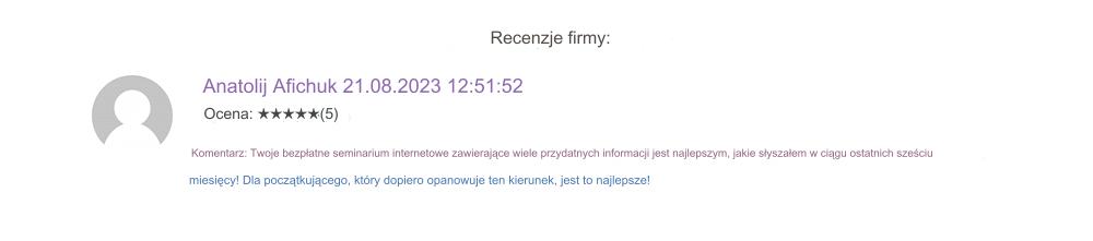 Aleksander Orłowski opinie Aleksander Orłowski opinie